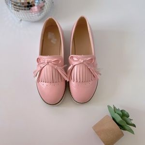 Barbie pink vintage loafers